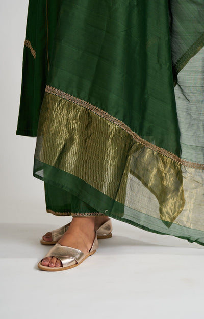 Mridini Emerald Green Kurta Set Fashion DOT