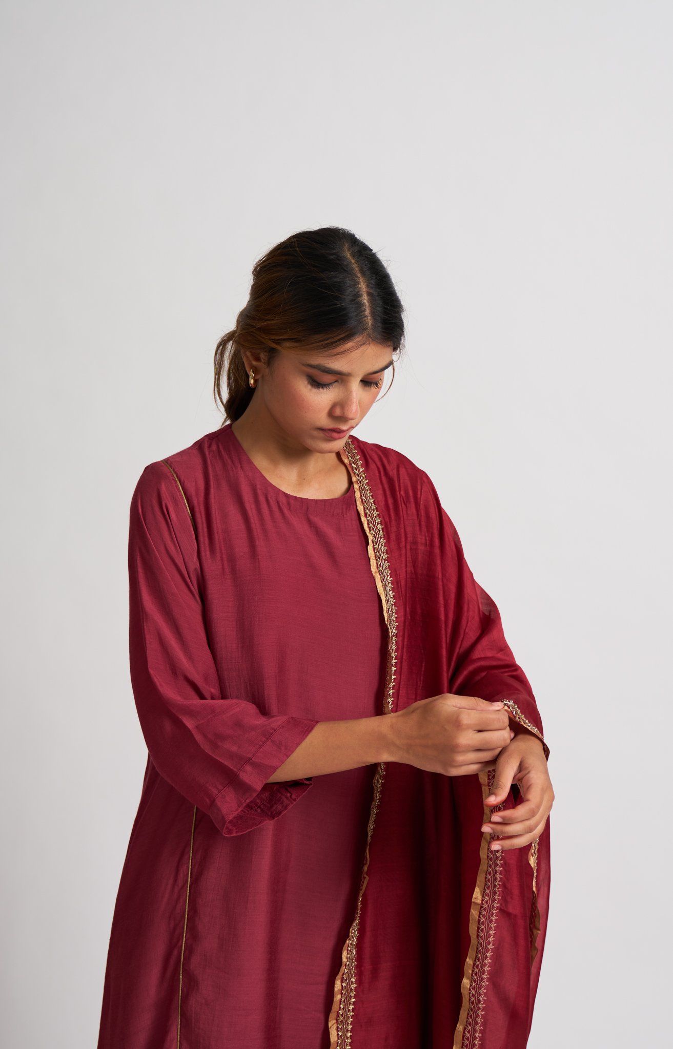 Mridini Red Kurta Set Fashion DOT