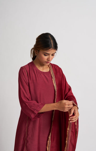 Mridini Red Kurta Set Fashion DOT