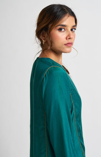Mridini Turquoise Kurta Set Fashion DOT