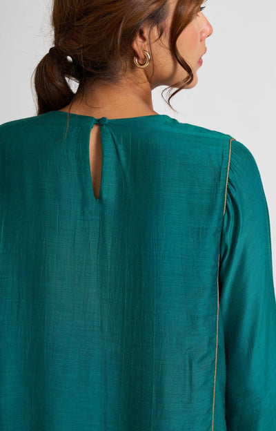 Mridini Turquoise Kurta Set Fashion DOT