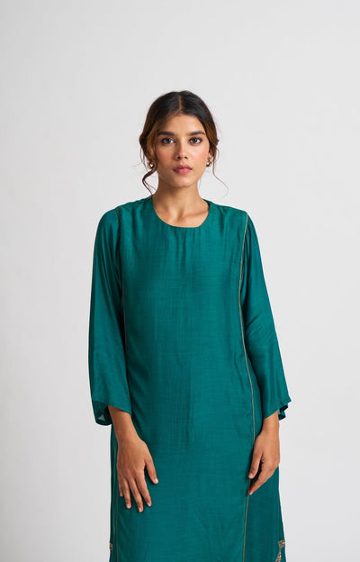 Mridini Turquoise Kurta Set Fashion DOT