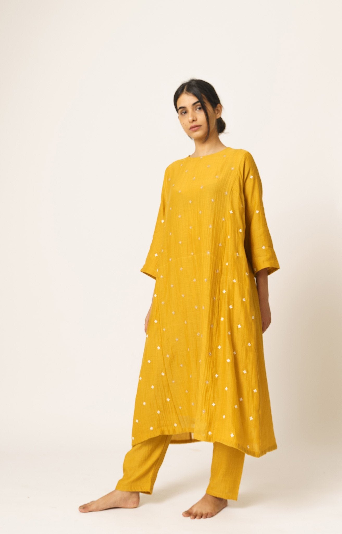 Mustard Aayat Kurta and Pant Set Fashion DOT 