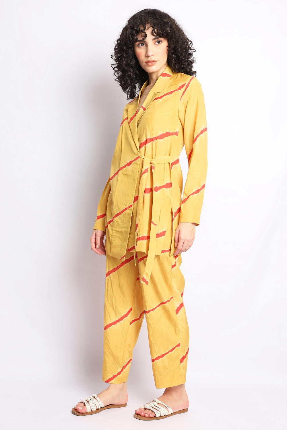 MUSTARD AND RUST WRAP CO-ORD SET Fashion The Pot Plant