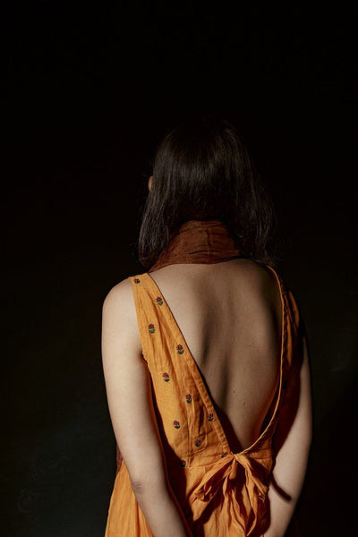 Mustard Chanderi Kurta Fashion Juanita 