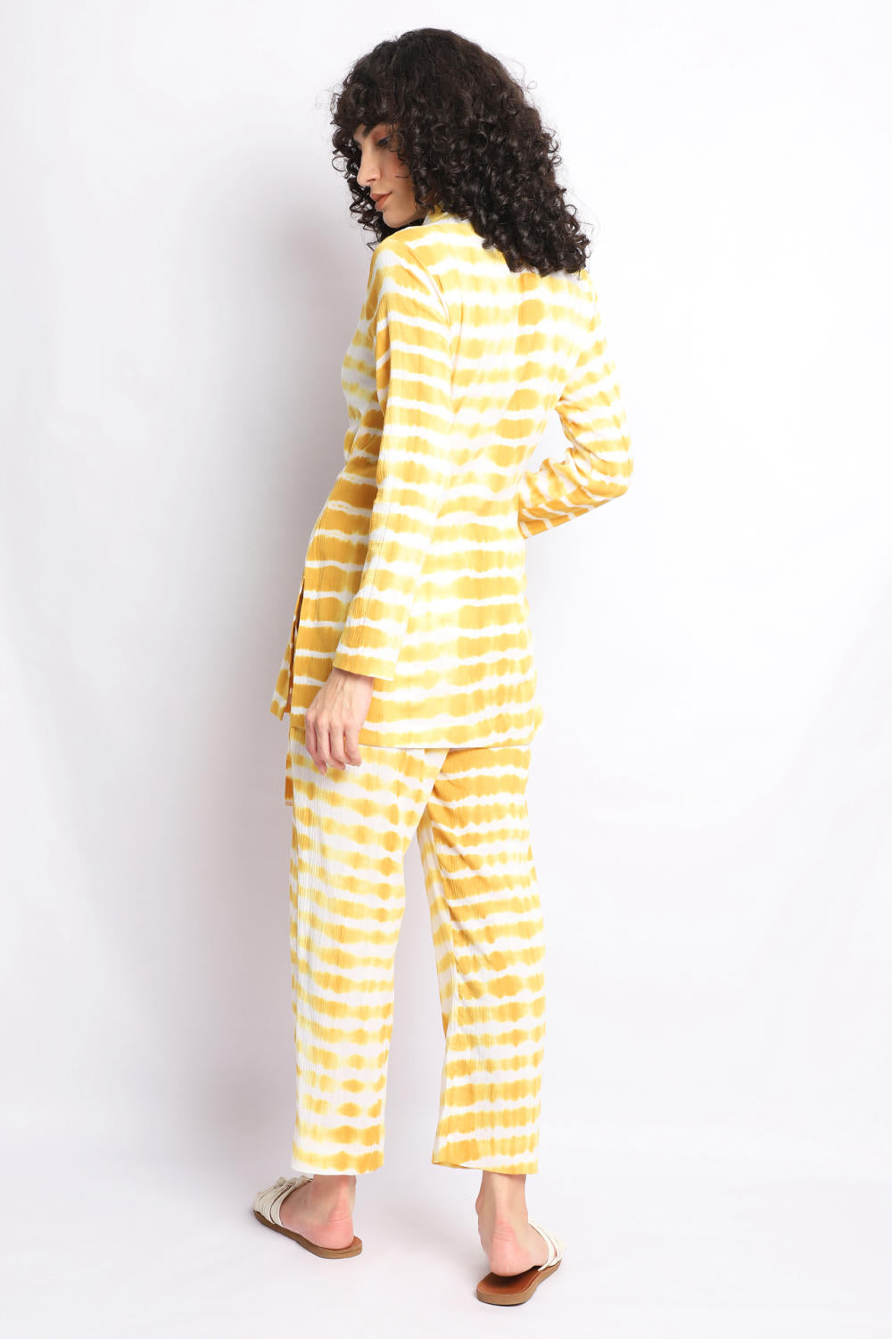 MUSTARD SHIBORI WRAP CO-ORD SET Fashion The Pot Plant