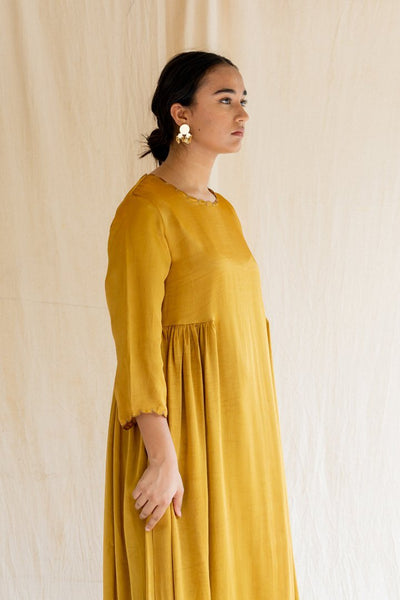 Mustard Yellow Taar Kurta Fashion Nirjara