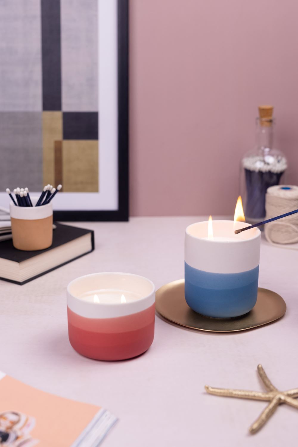 Naira Candle- Spiced Cedar & Musk Home Gado Living