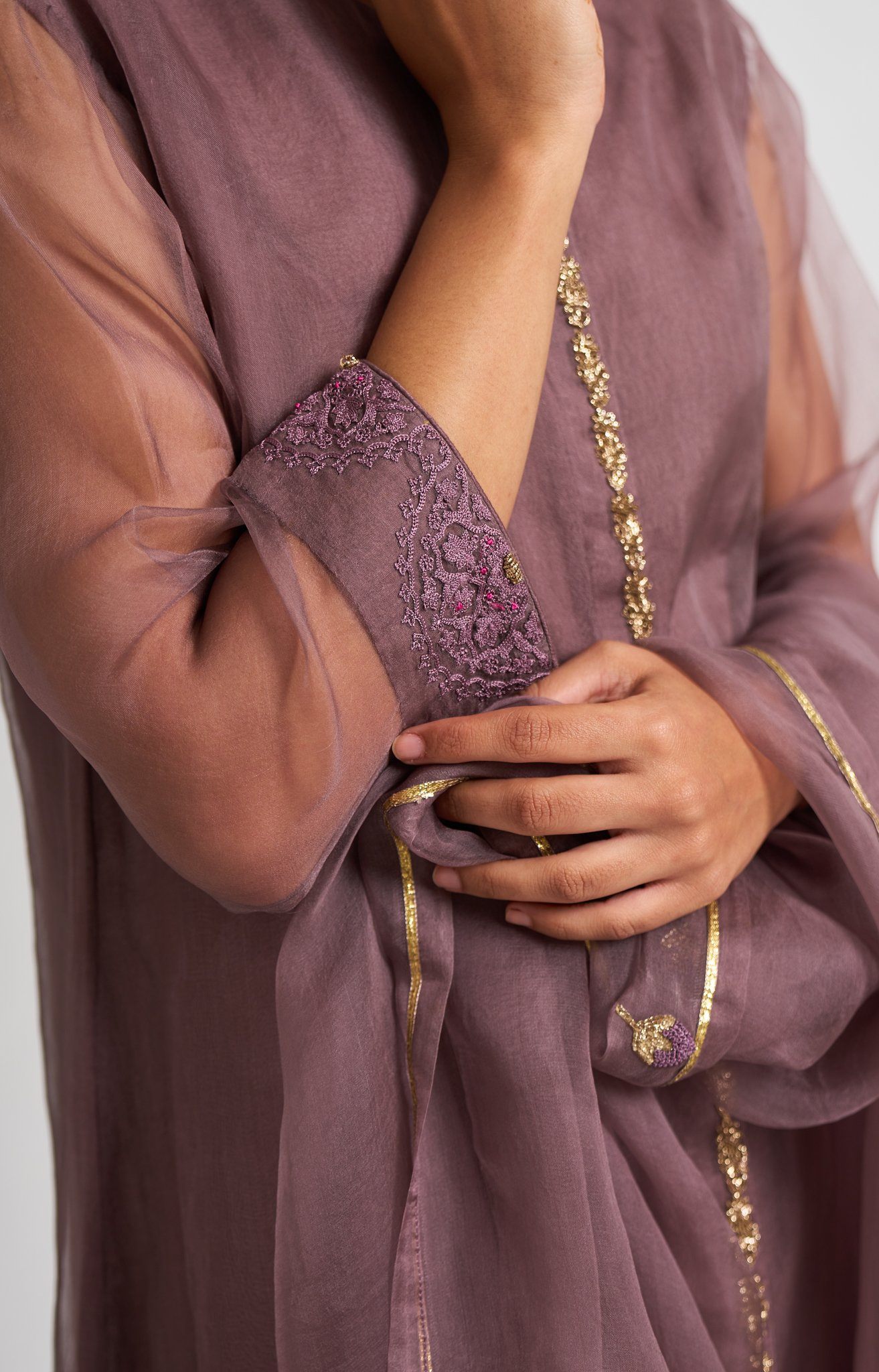Neera Light Wine Kurta Set Fashion DOT 