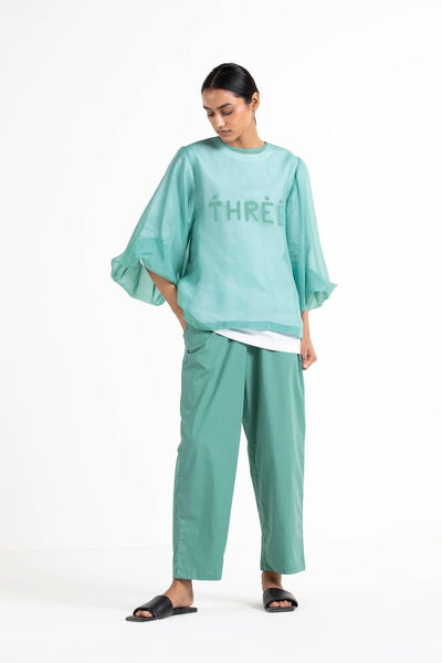 New Narrow Bottom Mineral Green Fashion THREE