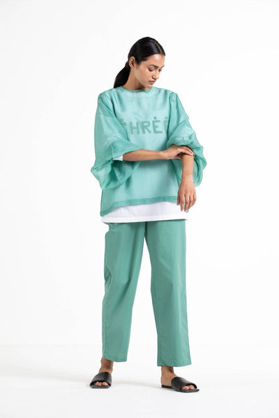 New Narrow Bottom Mineral Green Fashion THREE