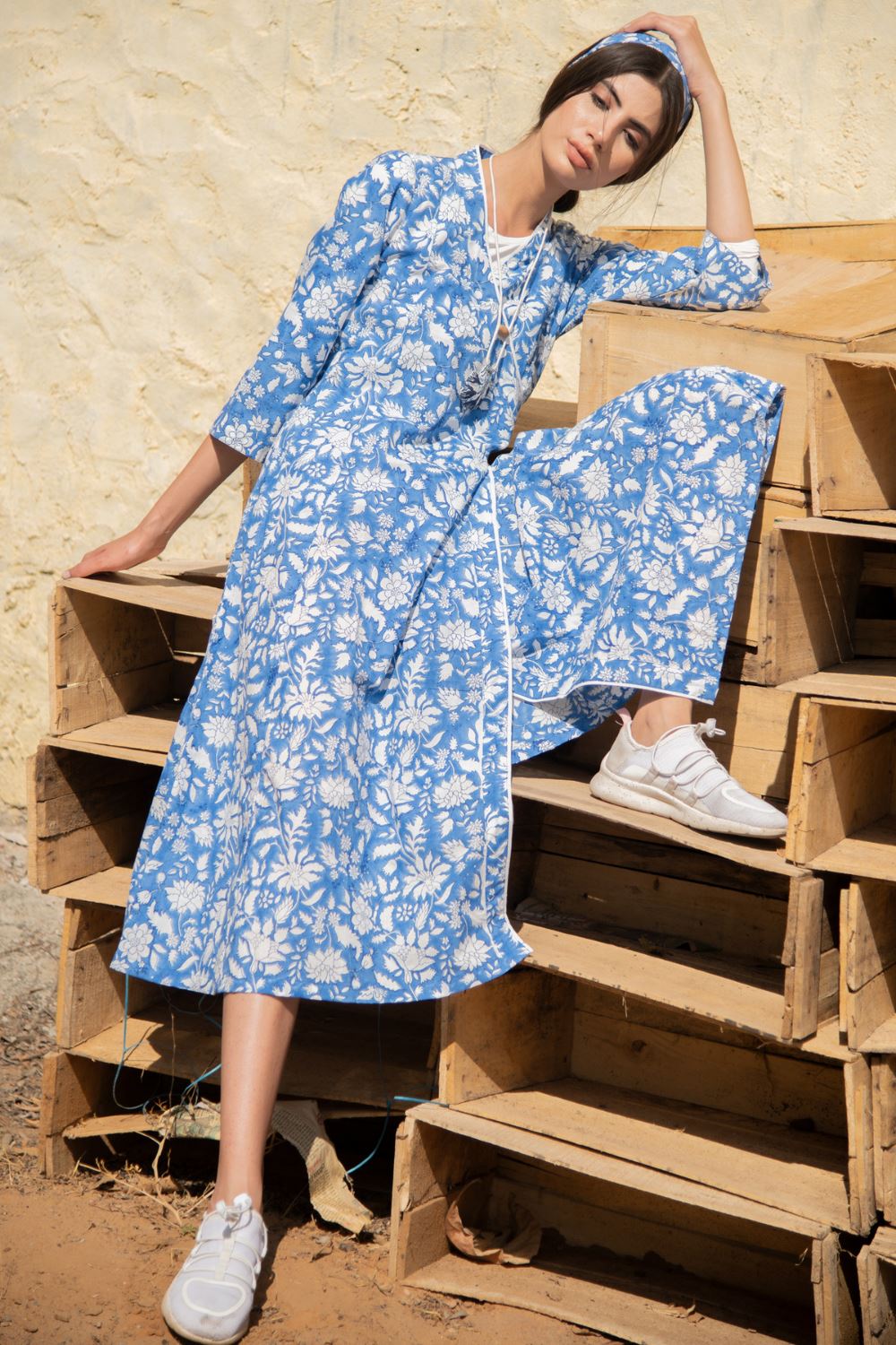 No more blues wrap dress Fashion Marche