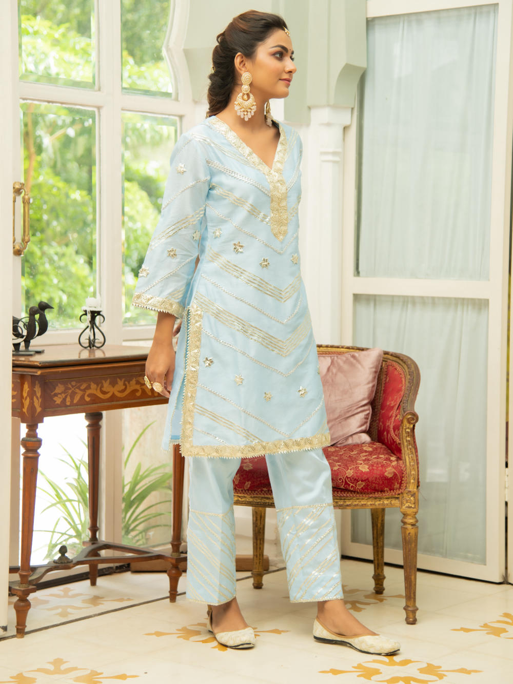 Noor - Amber Gota Set Fashion Maison Shefali