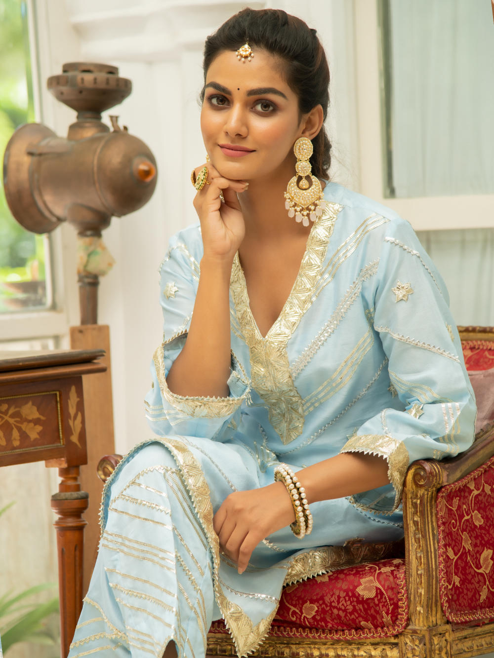 Noor - Amber Gota Set Fashion Maison Shefali