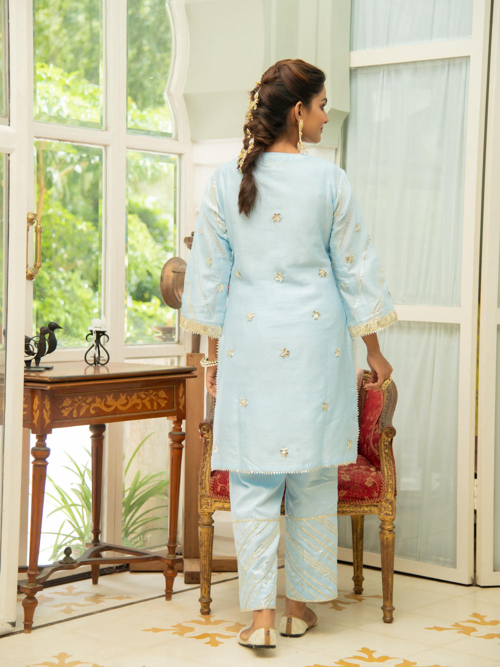 Noor - Amber Gota Set Fashion Maison Shefali