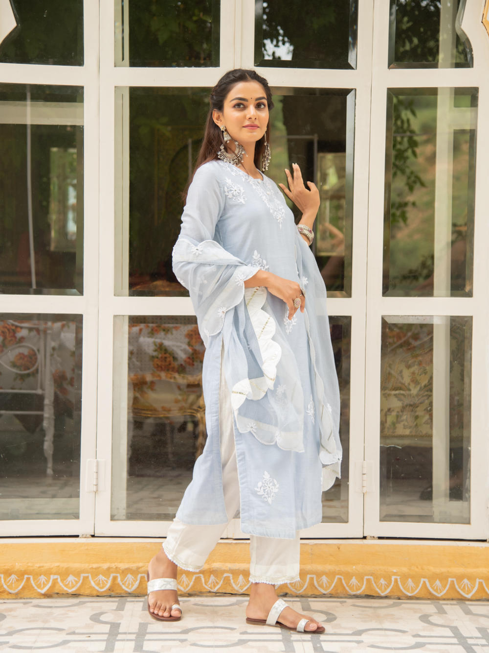 Noor - Baadli Kasida Mirror & Thread Work Set Fashion Maison Shefali