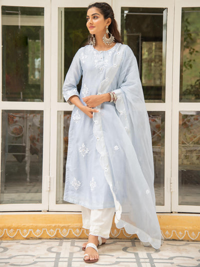 Noor - Baadli Kasida Mirror & Thread Work Set Fashion Maison Shefali