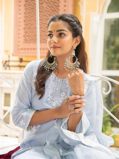 Noor - Baadli Kasida Mirror & Thread Work Set Fashion Maison Shefali
