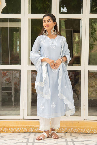 Noor - Baadli Kasida Mirror & Thread Work Set Fashion Maison Shefali