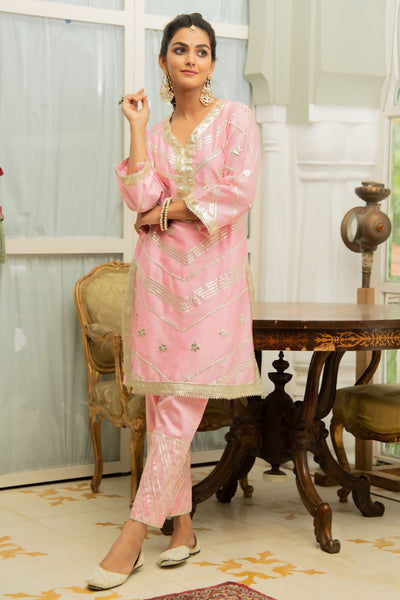 Noor Gulabari Gota Work Set Fashion Maison Shefali