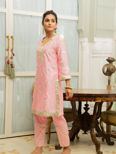 Noor Gulabari Gota Work Set Fashion Maison Shefali