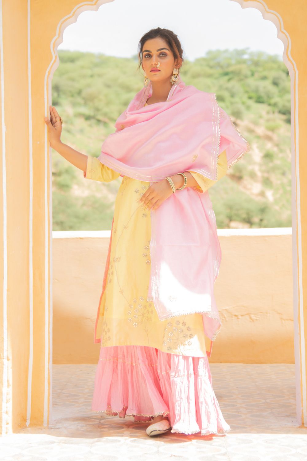 Noor Haldi Gulaab Sharara Set Fashion Maison Shefali