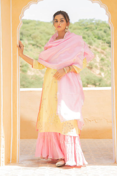 Noor Haldi Gulaab Sharara Set Fashion Maison Shefali
