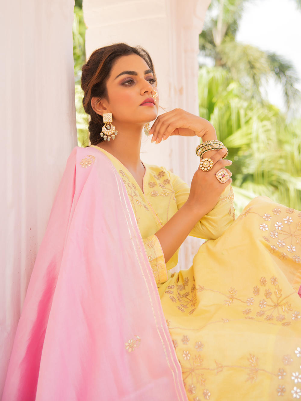 Noor Haldi Gulaab Sharara Set Fashion Maison Shefali