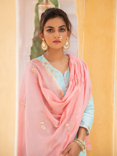 Noor - Neel Gulabi Sharara Set Fashion Maison Shefali
