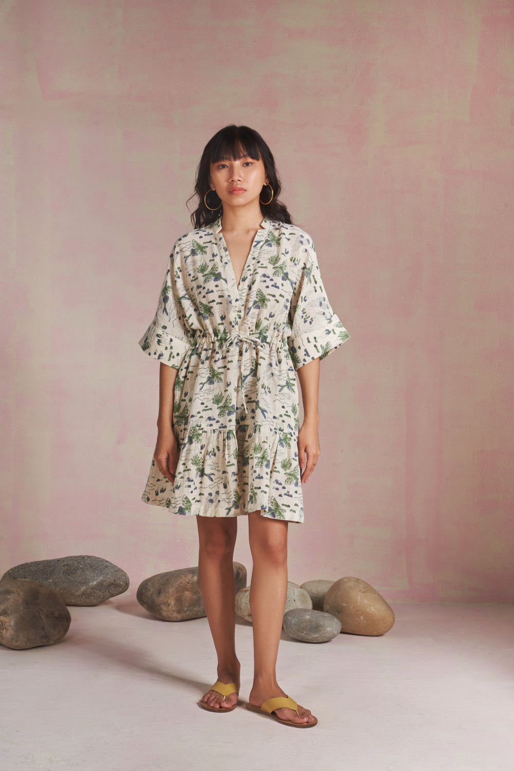 Ocean Bloom kala cotton dress Fashion SUI 