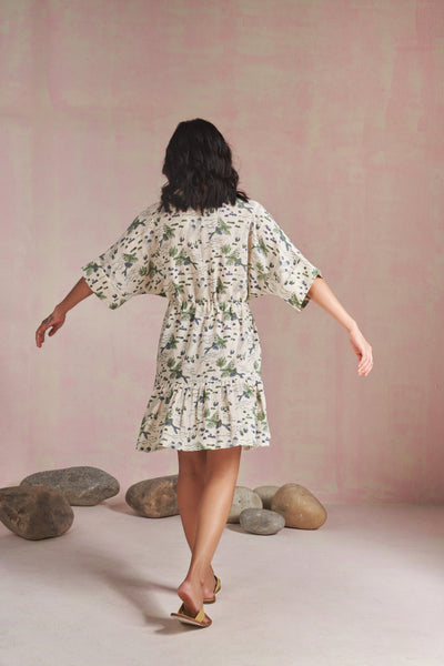 Ocean Bloom kala cotton dress Fashion SUI 