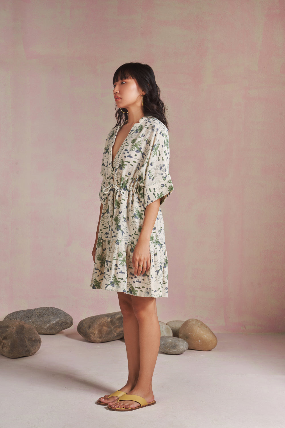 Ocean Bloom kala cotton dress Fashion SUI 