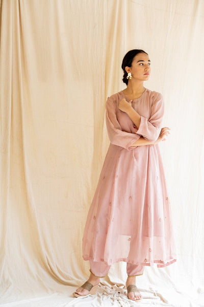 Old Rose Abha Kurta Set Fashion Nirjara