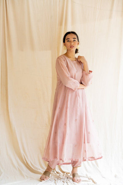 Old Rose Abha Kurta Set Fashion Nirjara