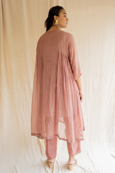 Old Rose Arsh Kurta Set Fashion Nirjara