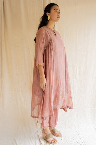 Old Rose Arsh Kurta Set Fashion Nirjara