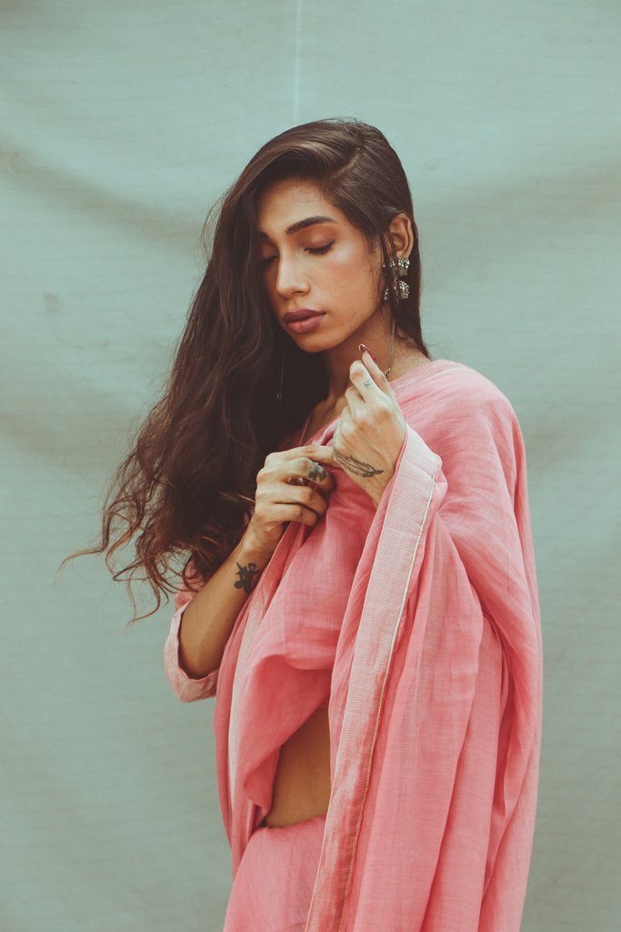 Old Rose Saree Fashion Juanita 