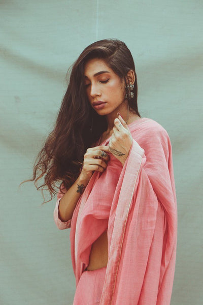 Old Rose Saree Fashion Juanita 