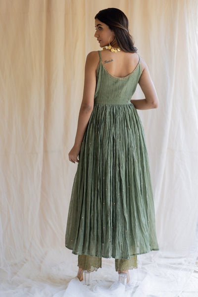 Olive Nasim Jama Fashion Nirjara