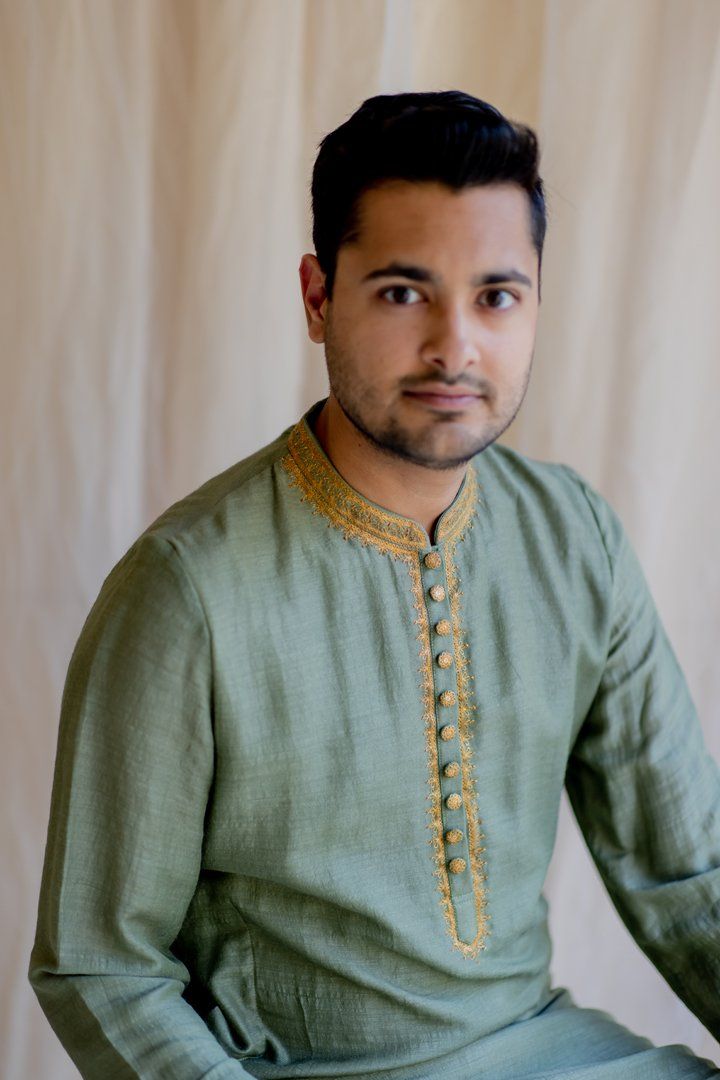 Olive Nawab Kurta Men Nirjara Men