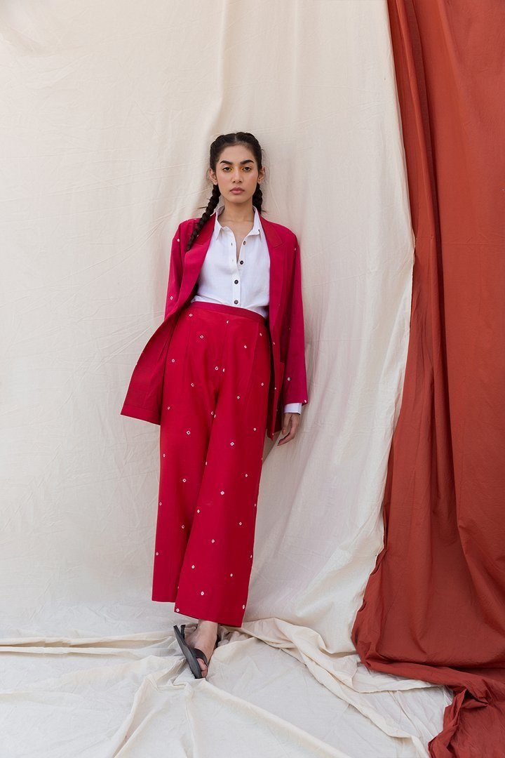 Ombre Pink & Red Pant Suit Fashion The Pot Plant