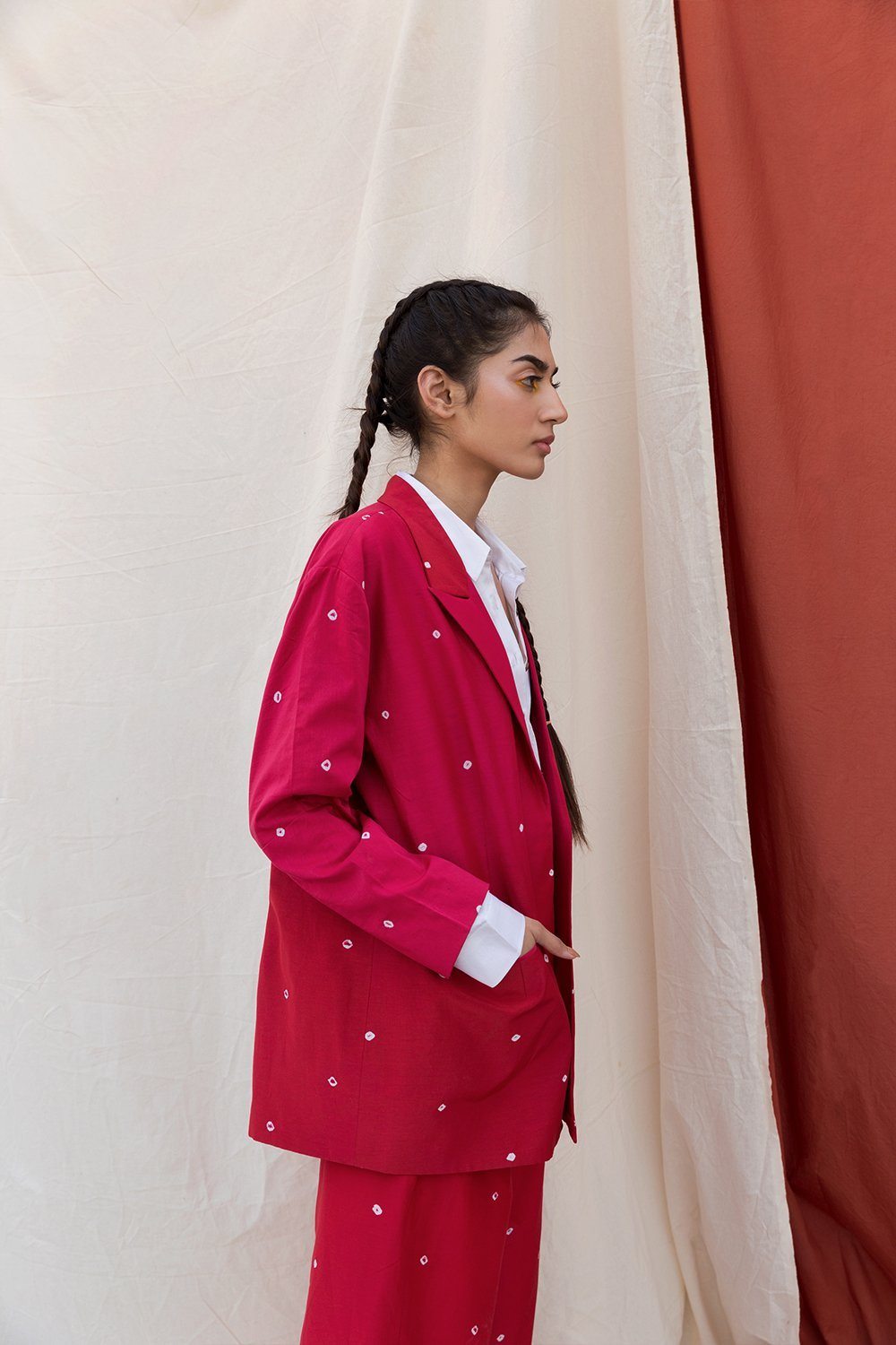 Ombre Pink & Red Pant Suit Fashion The Pot Plant
