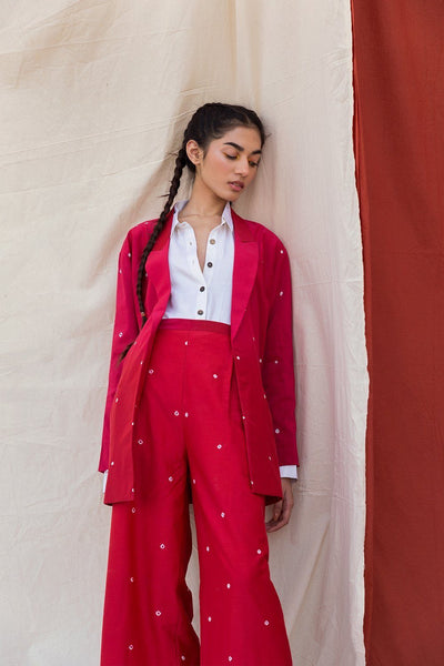 Ombre Pink & Red Pant Suit Fashion The Pot Plant