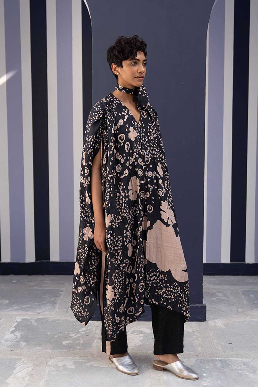 OPHELIA BLACK KAFTAN SET Fashion Yam