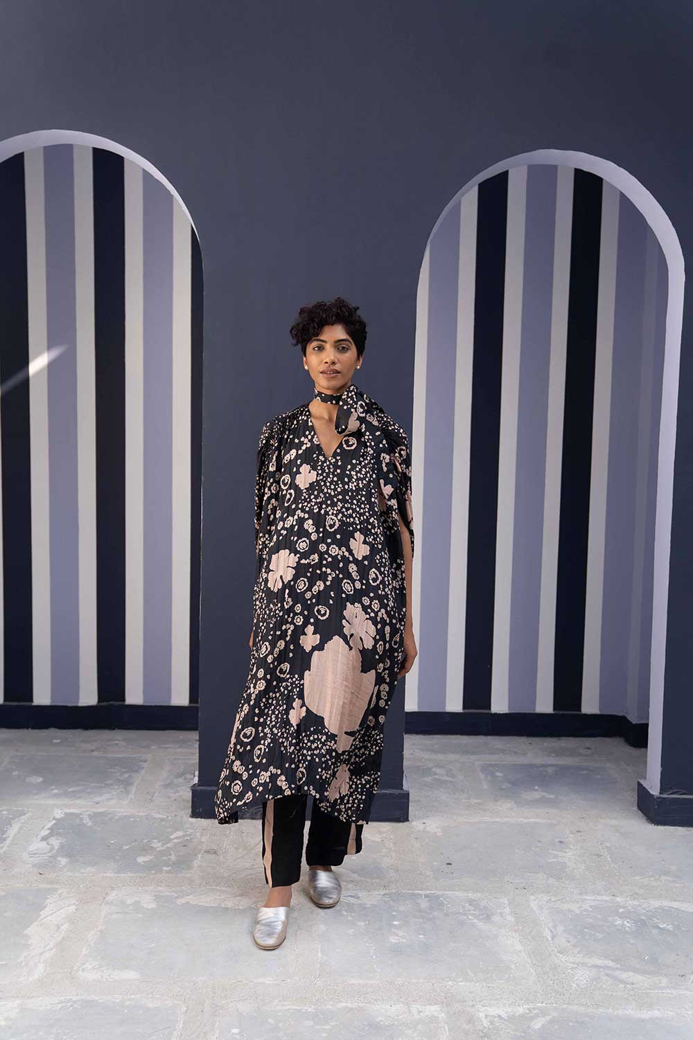 OPHELIA BLACK KAFTAN SET Fashion Yam