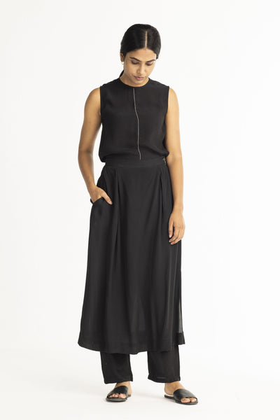 Pant Skirt - Black Fashion THREE
