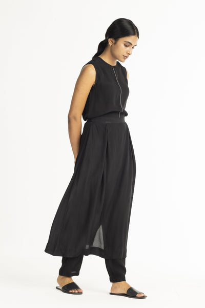 Pant Skirt Top Co-ord - Black Fashion THREE