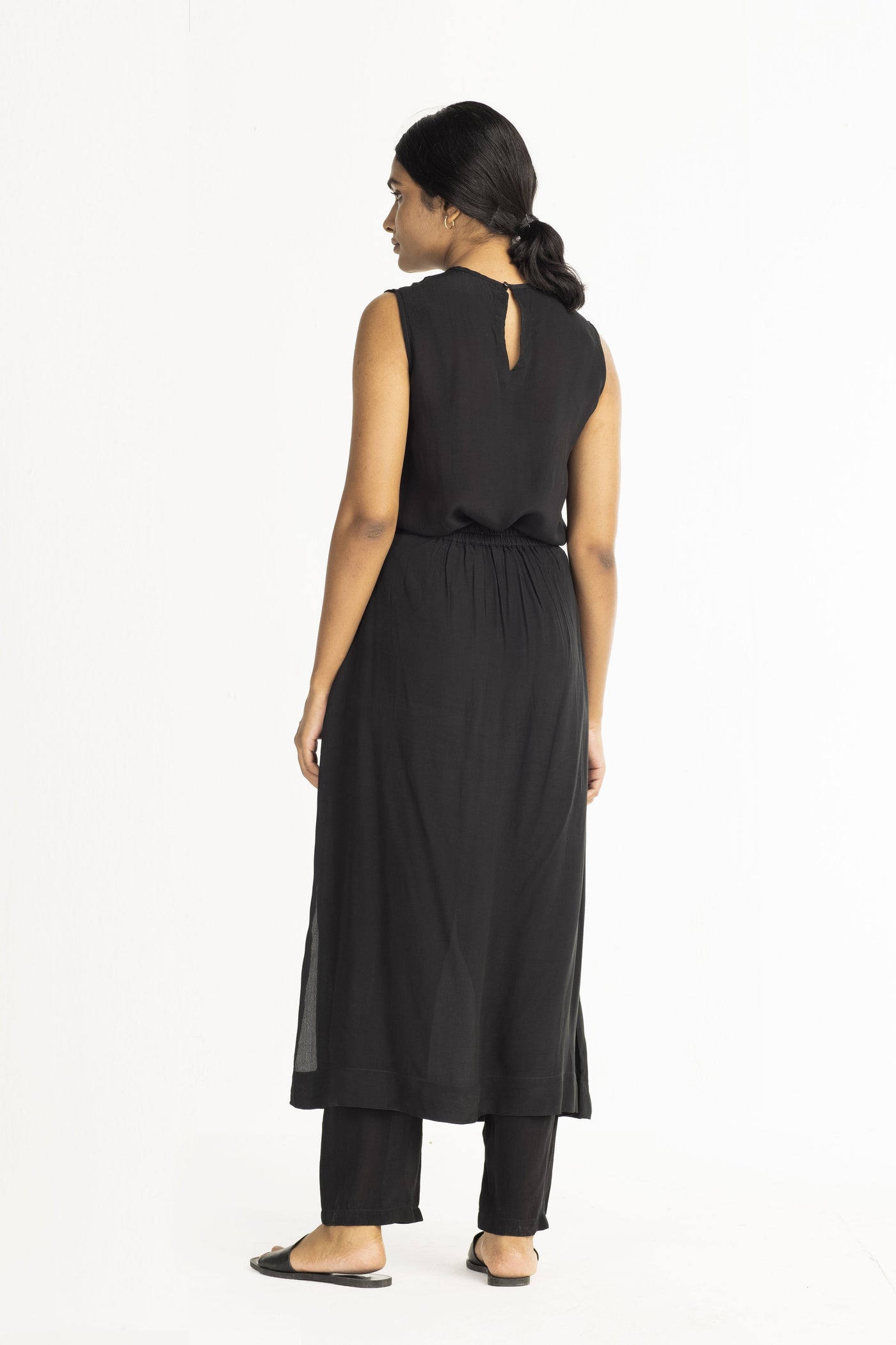 Pant Skirt Top Co-ord - Black Fashion THREE