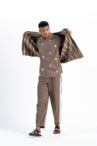 Patch Pocket Jacket Co-Ord-Cedar ( SET OF 3) Men THREE Men 
