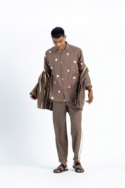 Patch Pocket Jacket Co-Ord-Cedar ( SET OF 3) Men THREE Men 